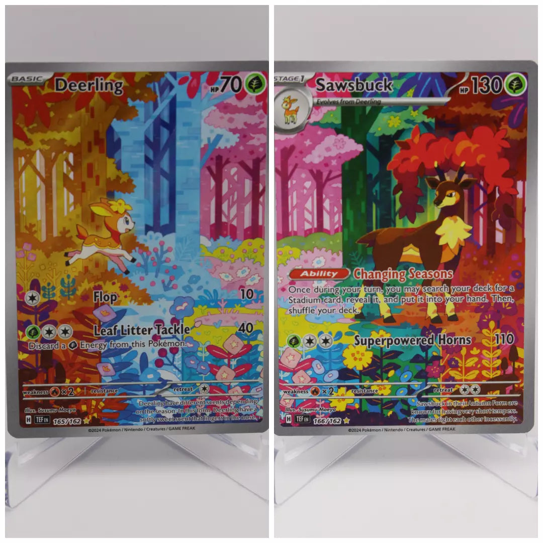 Deerling 165/162 & Sawsbuck 166/162 - Temporal Forces SV05 - Illustration Rares