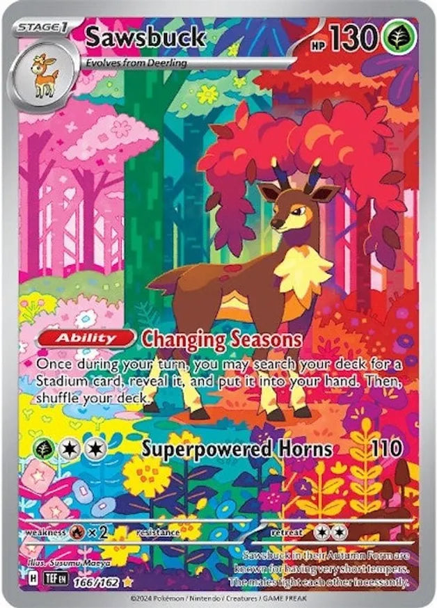 Deerling 165/162 & Sawsbuck 166/162 - Temporal Forces SV05 - Illustration Rares