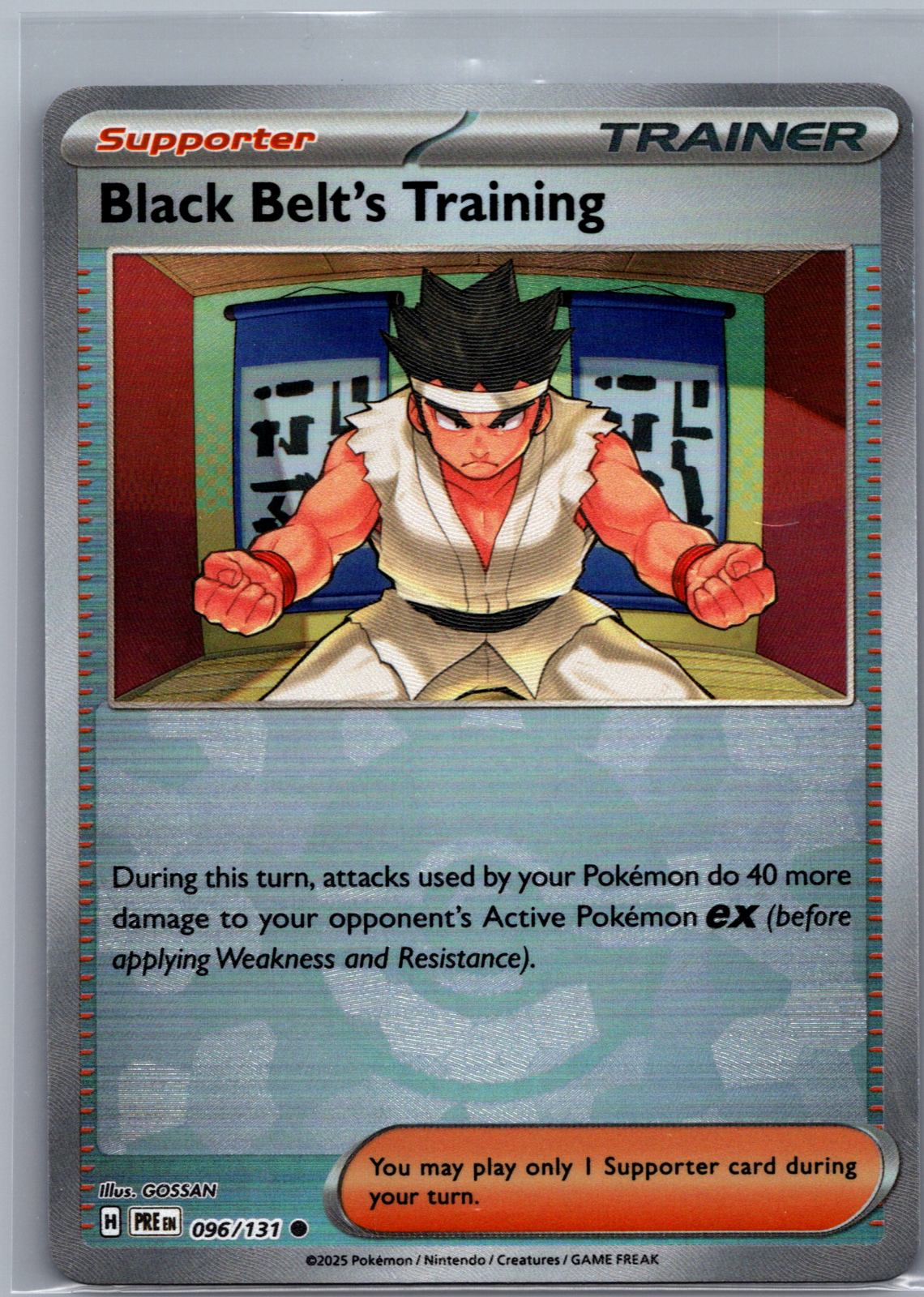 Black Belt's Training 096/131 Pokemon Prismatic Evolutions Pokeball Reverse Holo