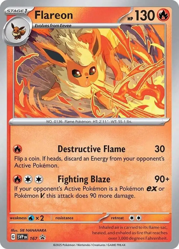 Flareon 167 - Prismatic Evolutions - Promo