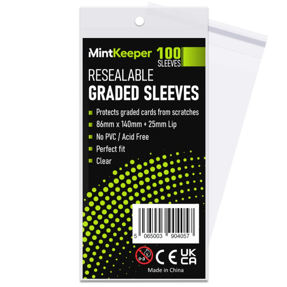 Resealable Graded Sleeves (100 Sleeves) - Mintkeeper