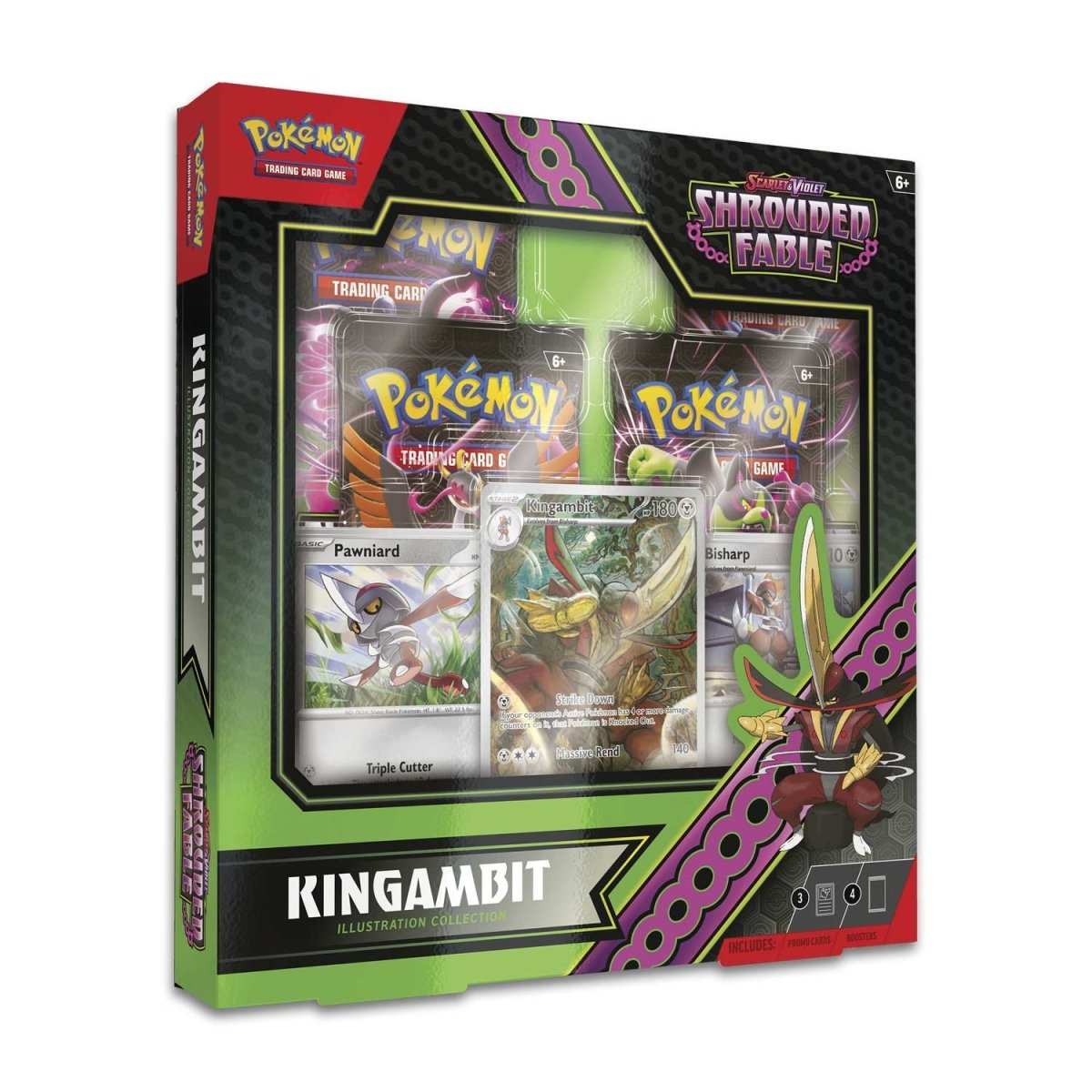 Pokemon Scarlet & Violet Shrouded Fable Kingambit Illustration Collection Box