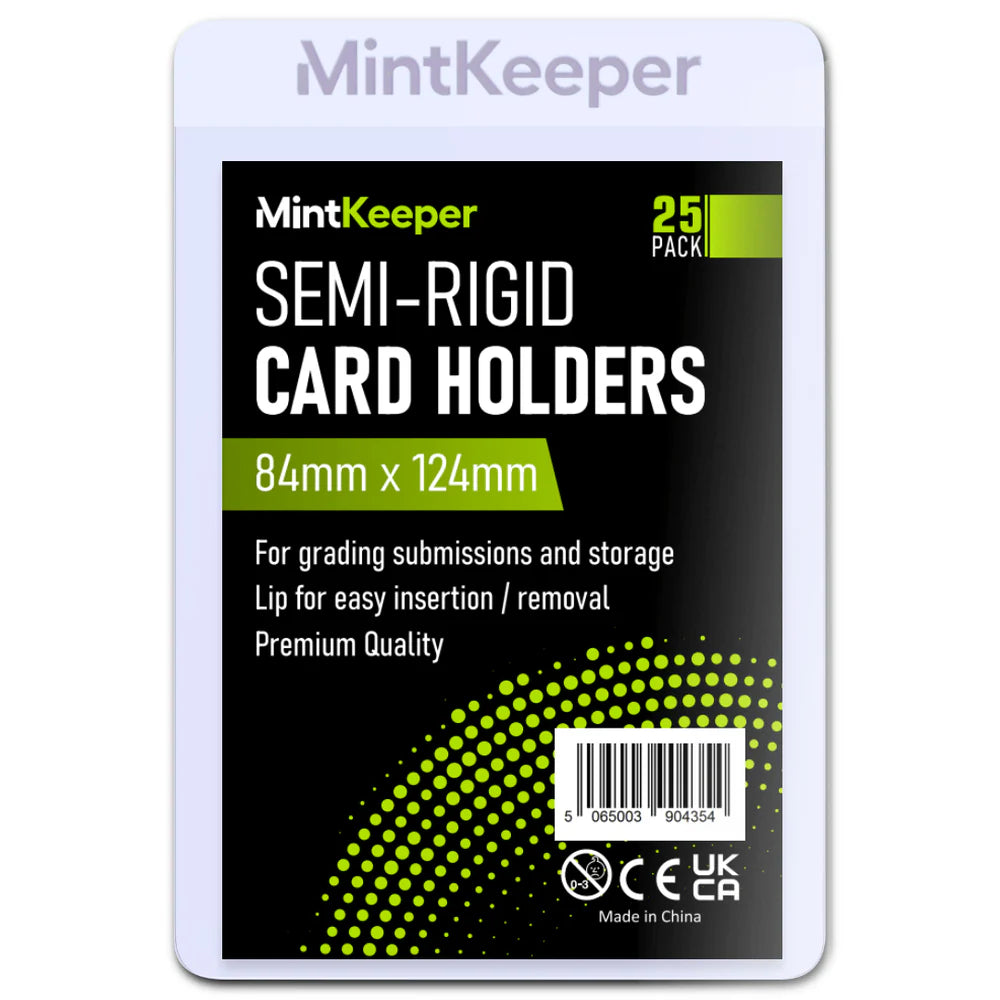 Semi Rigid Card Holders (25 Pack) - Mintkeeper