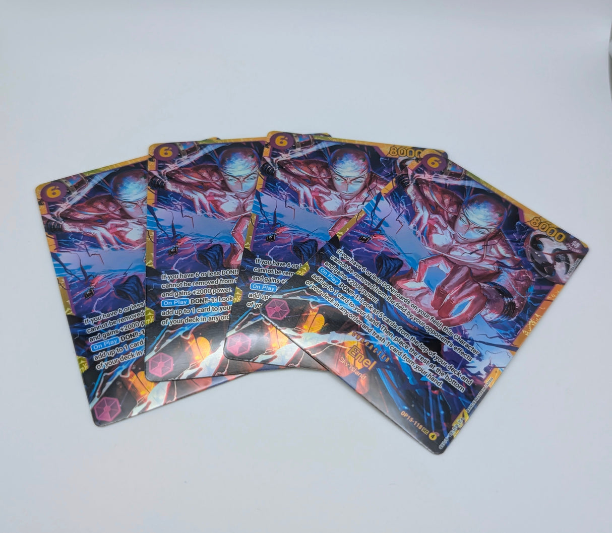 Enel OP15-118 SEC Proxy Card – One Piece TCG – Playset of 4
