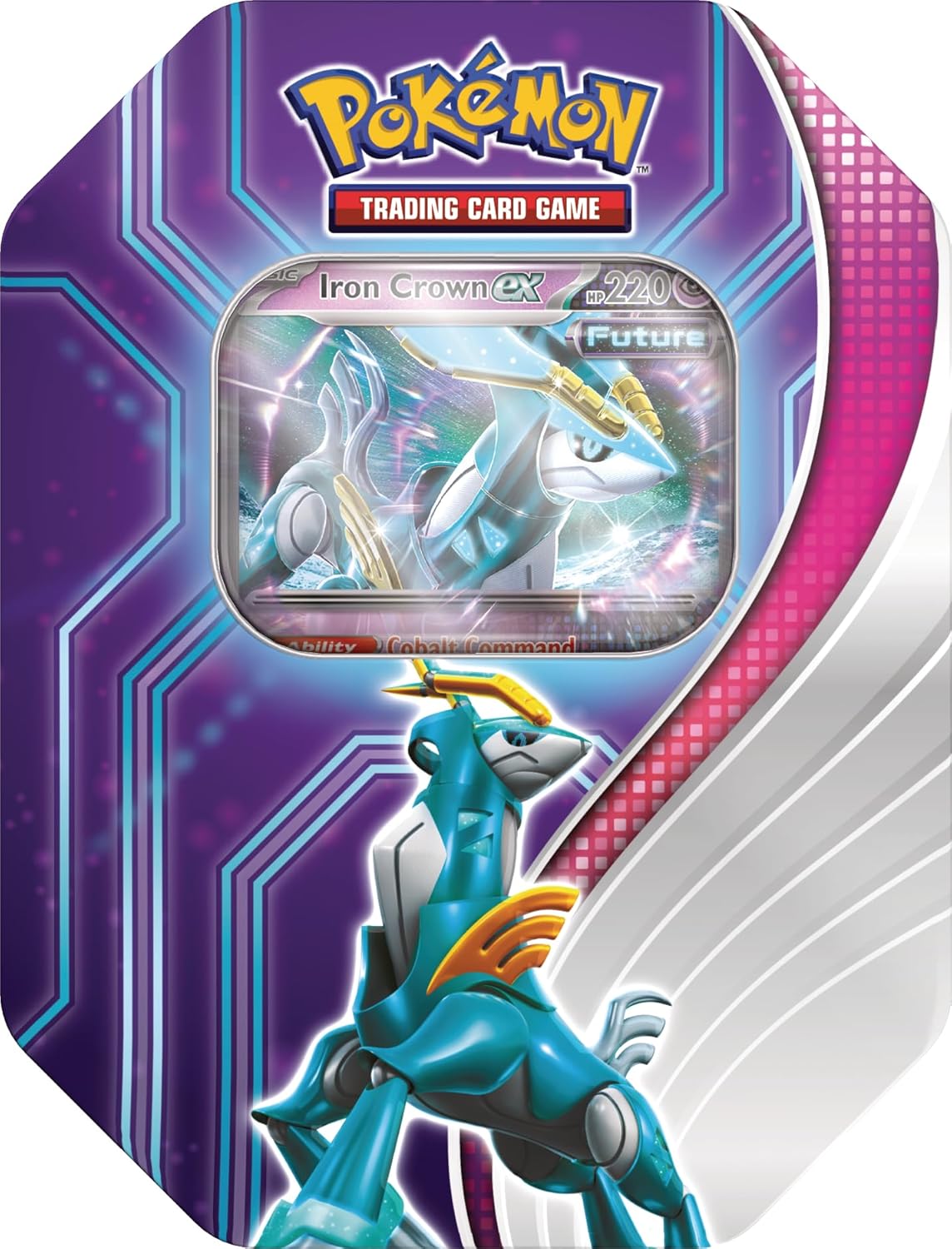 Pokemon Paradox Destinies Tin Iron Crown EX