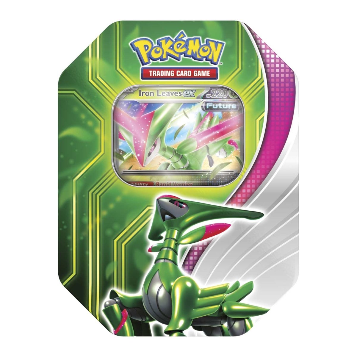 Pokemon Paradox Clash Tin Iron Leaves EX