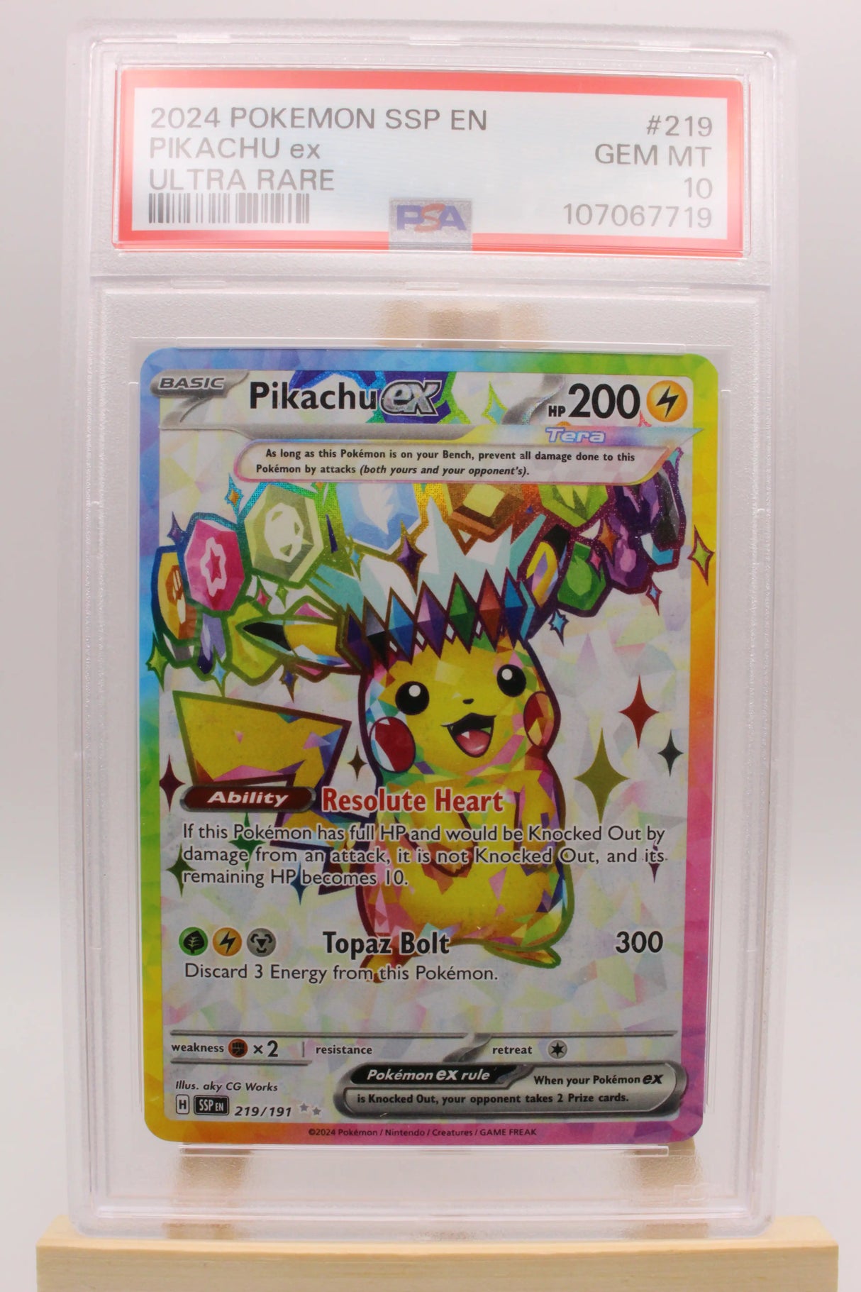 Pikachu 219 PSA 10