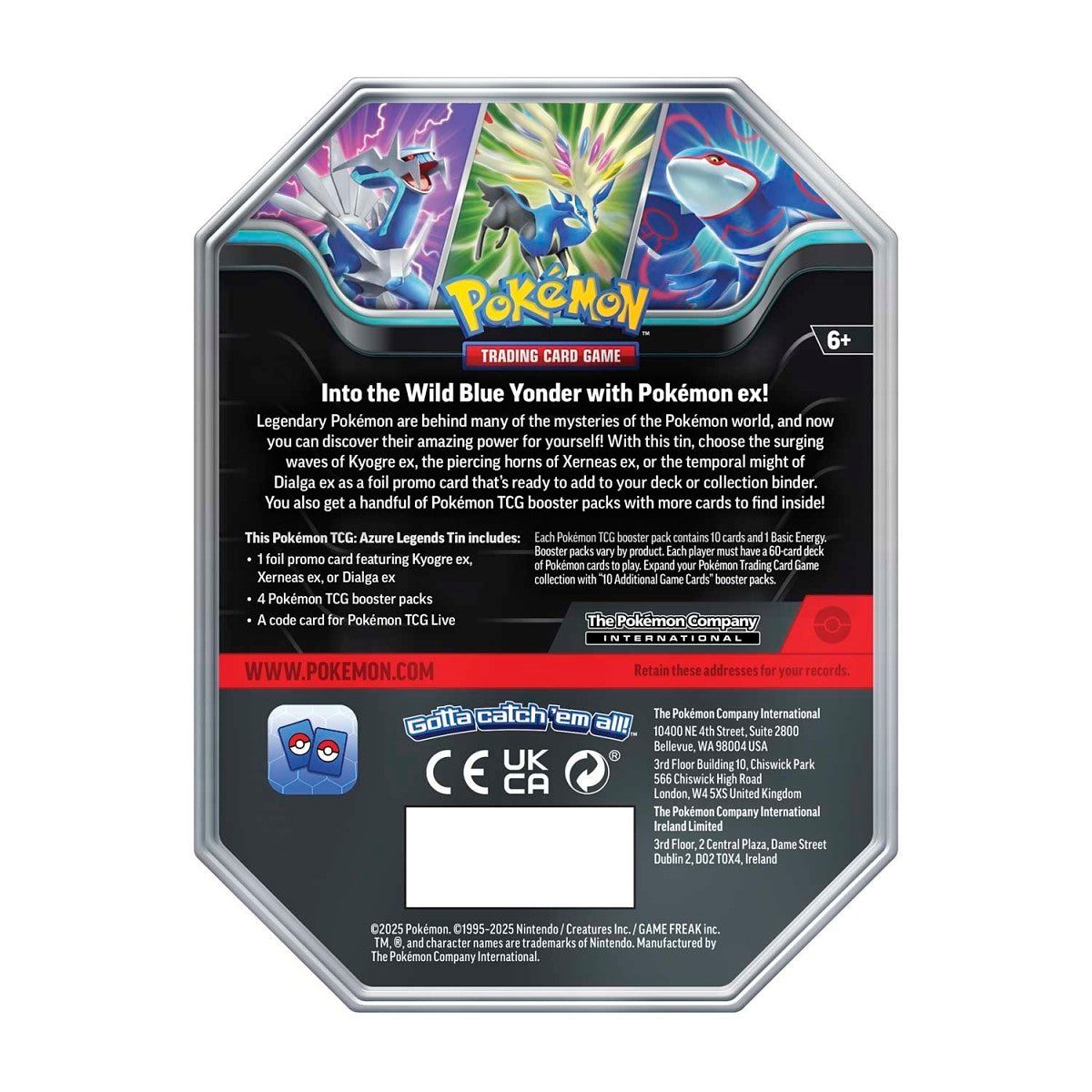 Pokemon Azure Legends Tin Xerneas EX