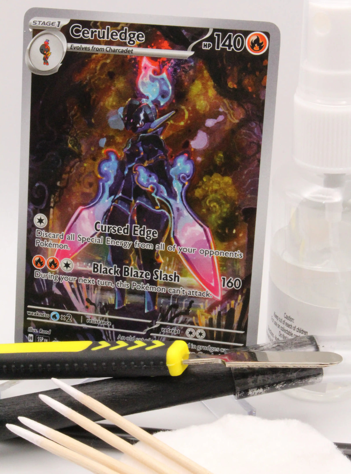 Pokemon Card Precision Cleaning Service Dent Repair