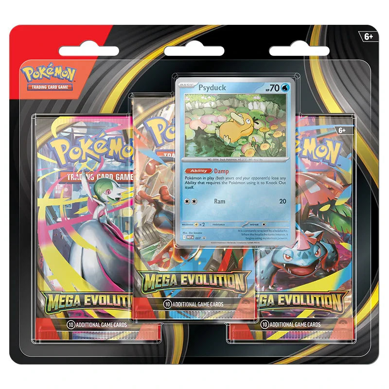 Pokemon Mega Evolution 3 Pack Blister Psyduck