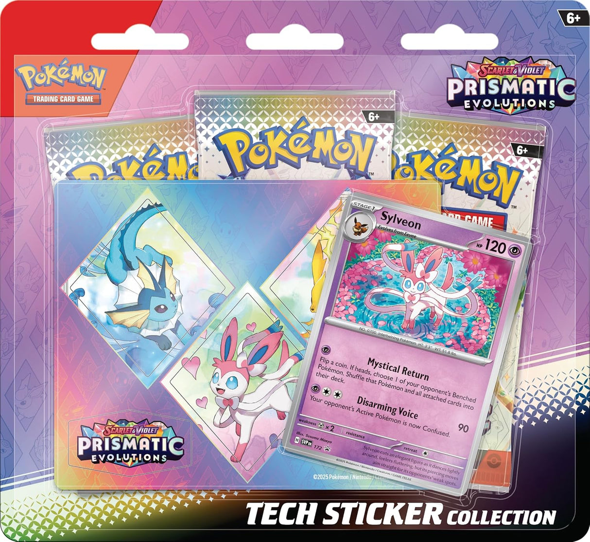 Pokemon Scarlet & Violet Prismatic Evolutions Tech Sticker Collection - Sylveon