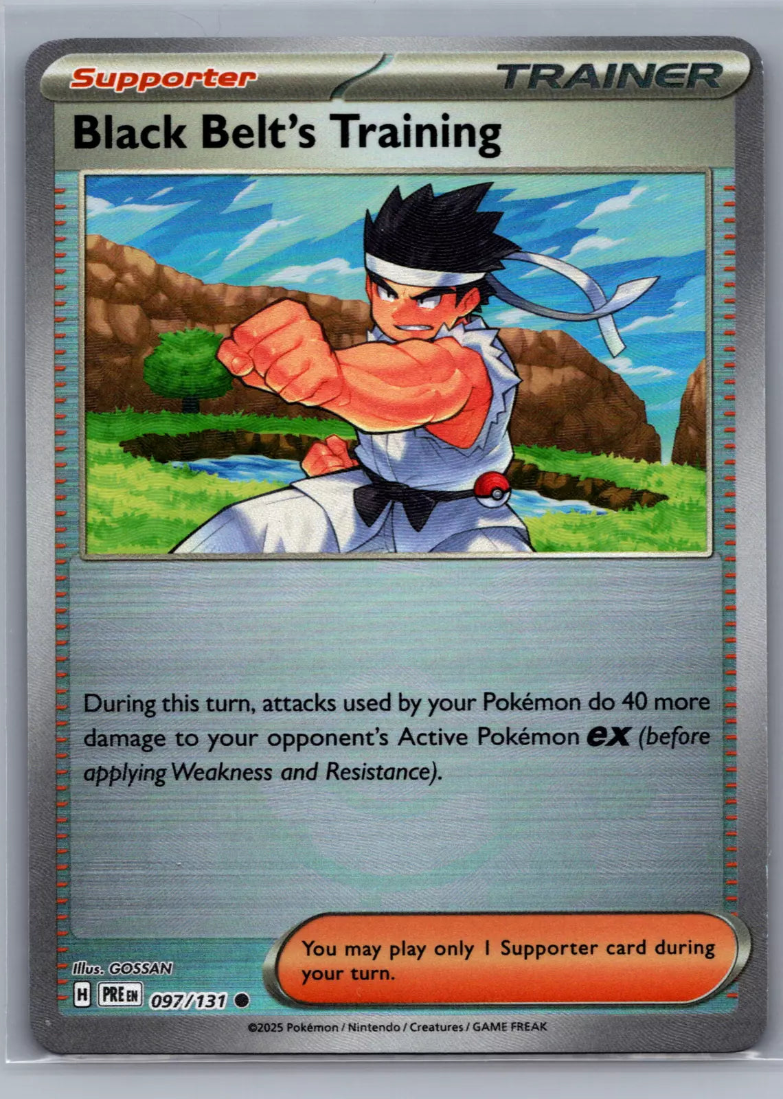 Black Belt's Training 097/131 - Prismatic Evolutions - Pokeball Reverse Holo