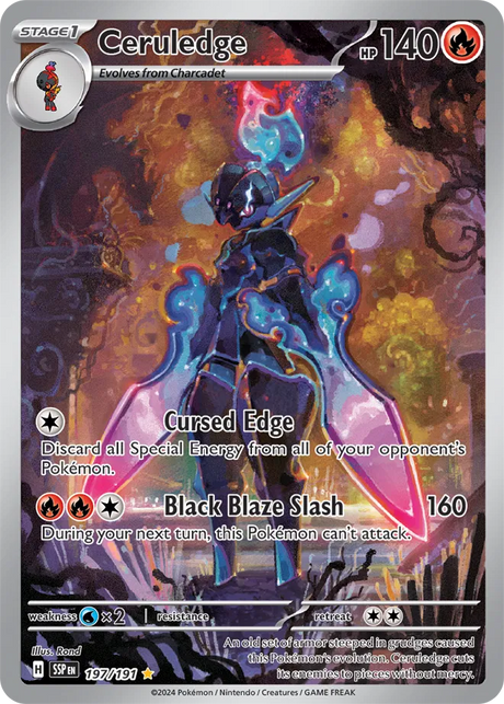 Ceruledge - 197/191 - Surging Sparks SV08 - Illustration Rare