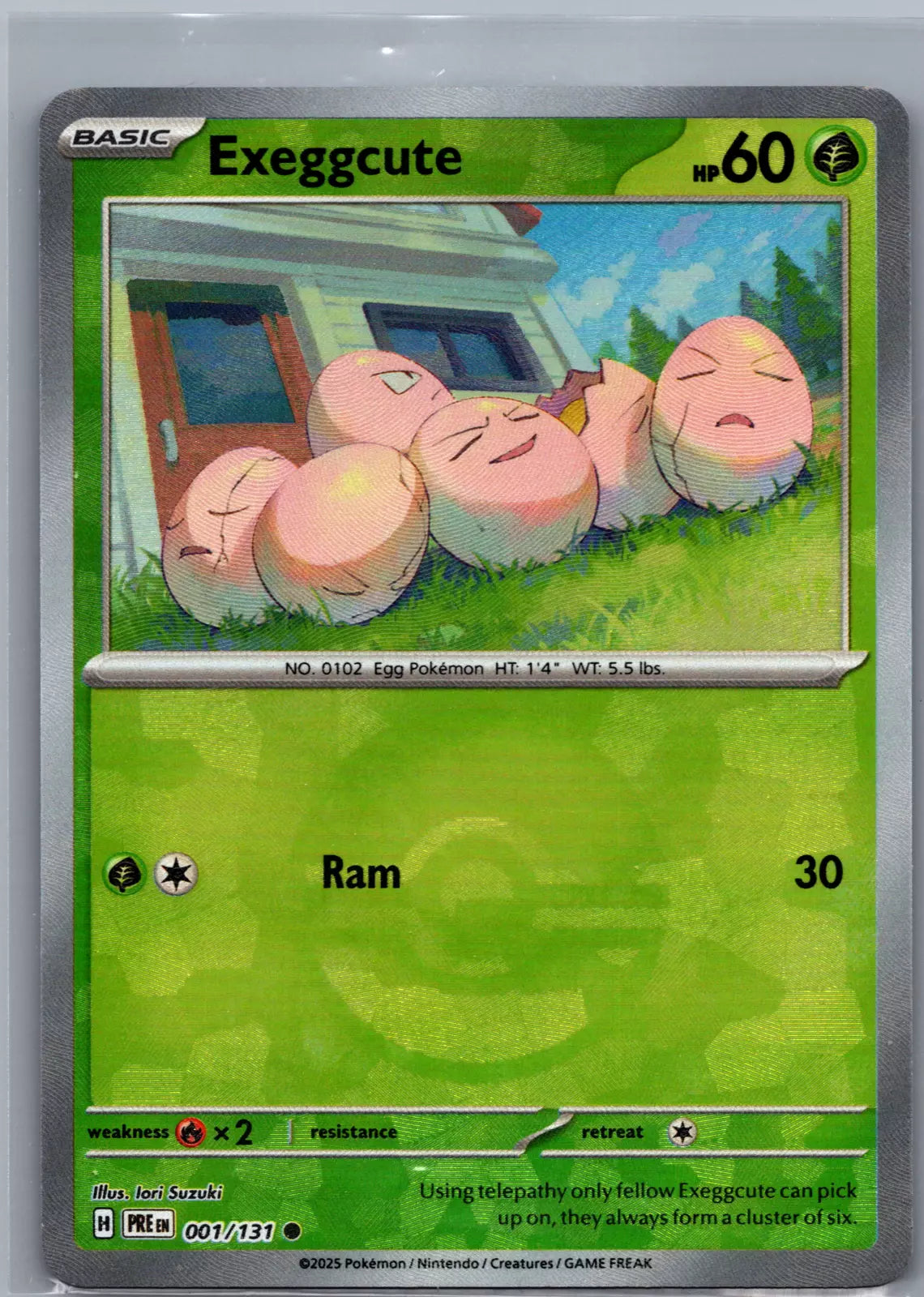Exeggcute 001/131 - Prismatic Evolutions - Pokeball Reverse Holo