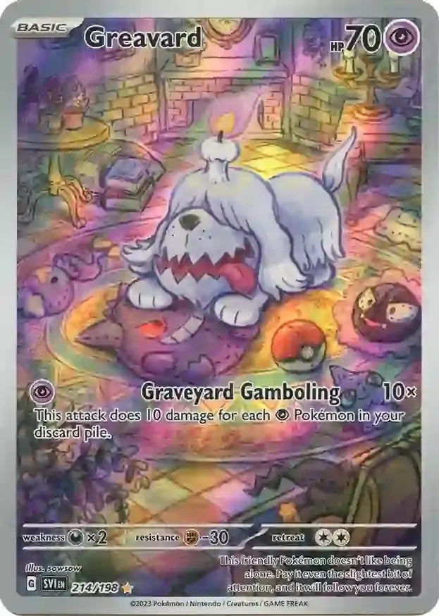 Greavard 214/198 - Scarlet and Violet Base - Illustration Rare