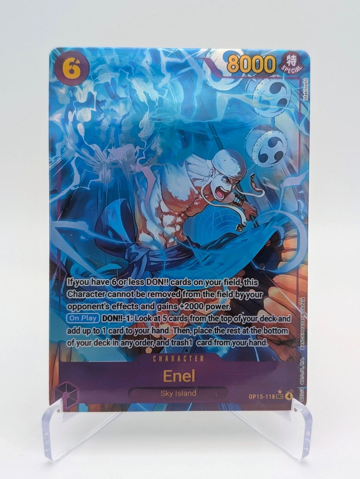 Enel OP15-118 SEC Proxy Card – One Piece TCG – Playset of 4