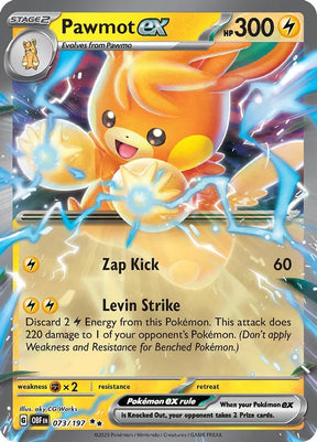 Pawmot EX 073/197 - Obsidian Flames SV03