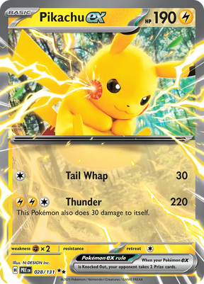 Pikachu EX 028/131 - Prismatic Evolutions