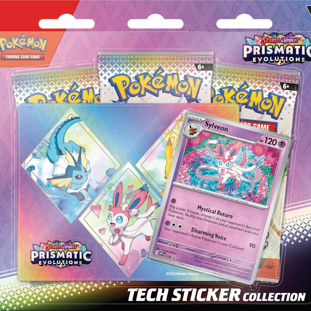 Pokemon Scarlet & Violet Prismatic Evolutions Tech Sticker Collection ...