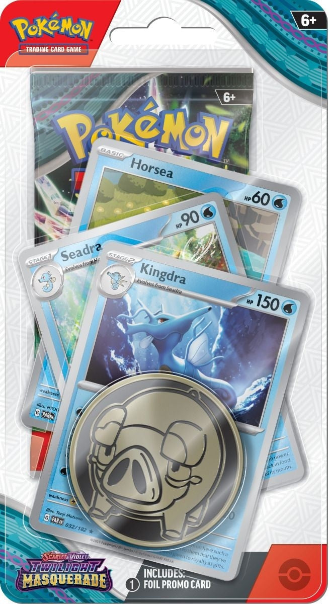 Pokemon Scarlet & Violet Twilight Masquerade: Premium Checklane Blister Kingdra